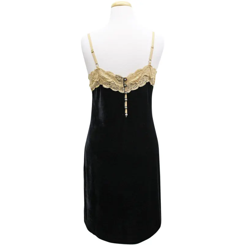 Aratta Without You Mini Dress Black With Lace 1