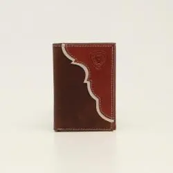 Ariat 2-Tone Tri-Fold Wallet 1