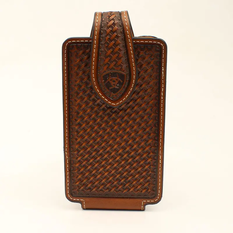 Ariat Basketweave Brown Phone Case 1