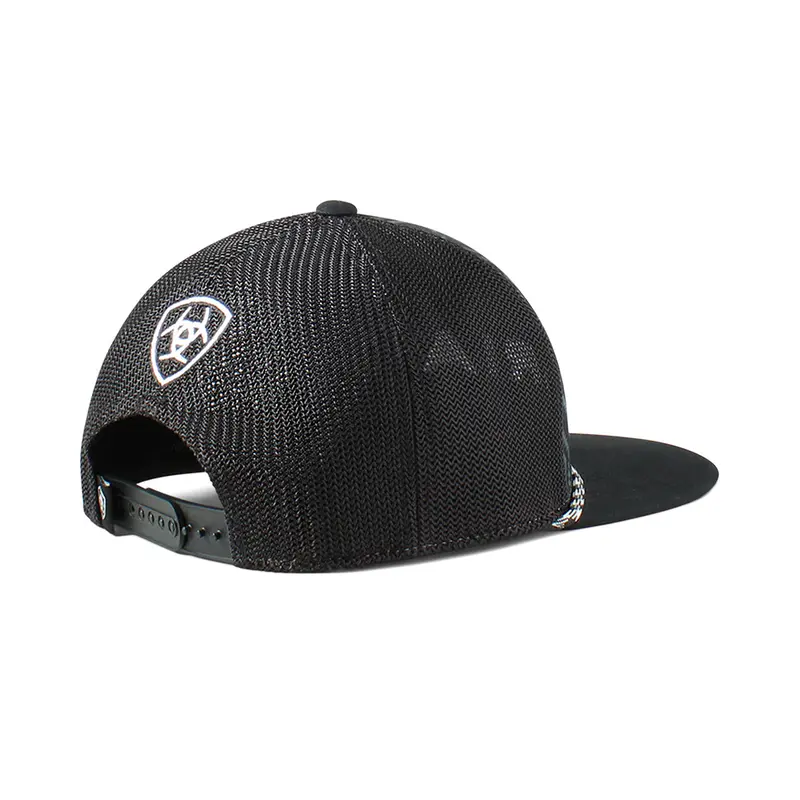 Ariat Black Aztec Print Flex Fit Ball Cap 2