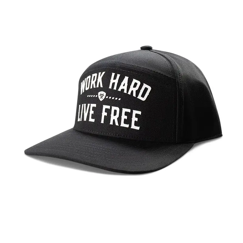 Ariat Black Work Hard Live Free Hat 1