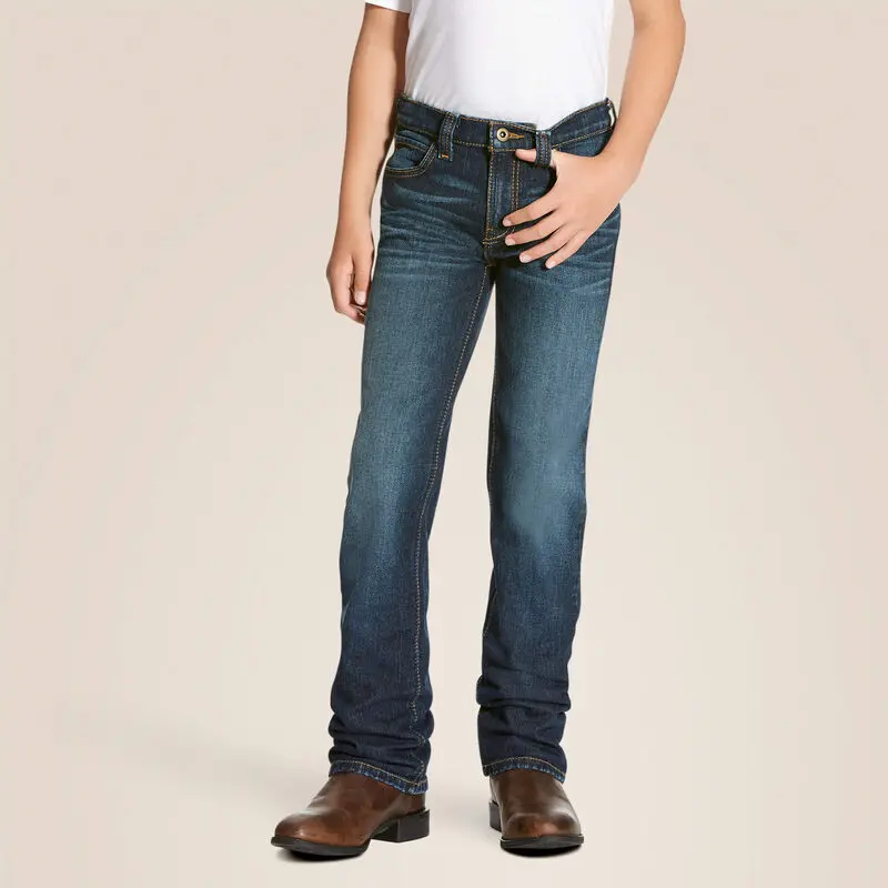 Ariat Boy's Durham B5 Slim Stretch Legacy Straight Leg Jean 1