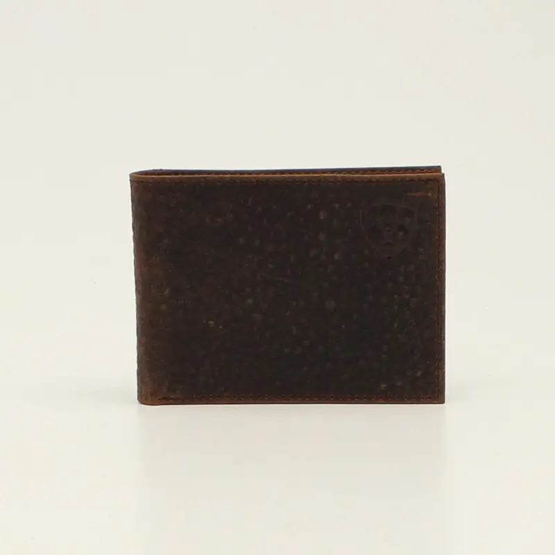 Ariat Brown Logo Bifold Wallet 1