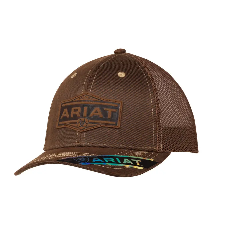 Ariat Brown Shield Logo Ball Cap 1