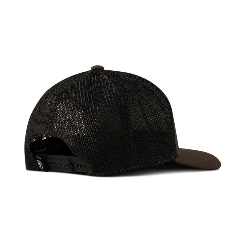 Ariat Brown With American Flag Patch Flexfit Ball Cap 2