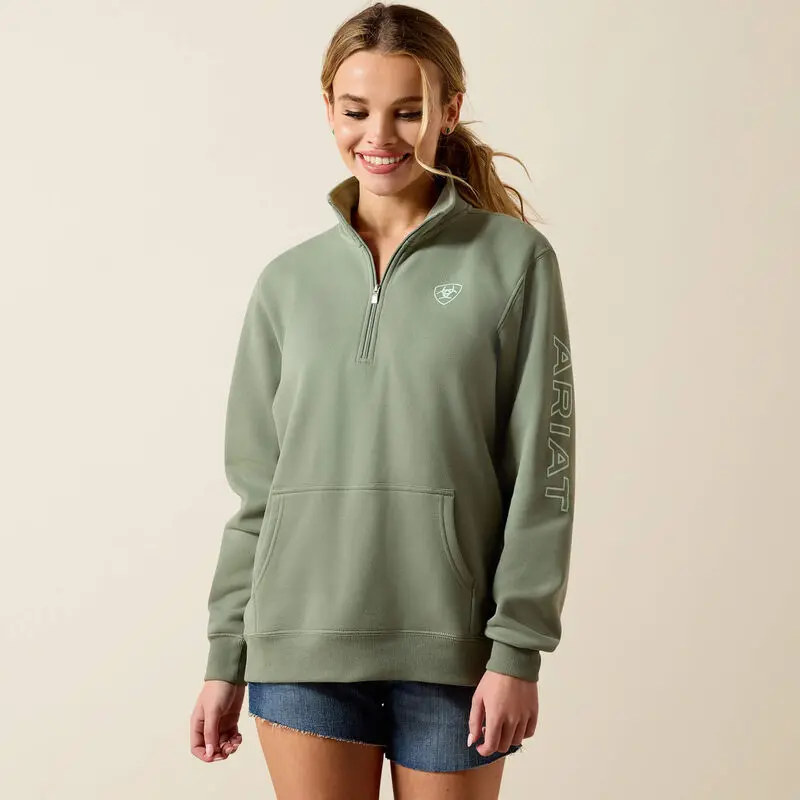 Ariat Foundation Logo 1/2 Zip Sweatshirt 1