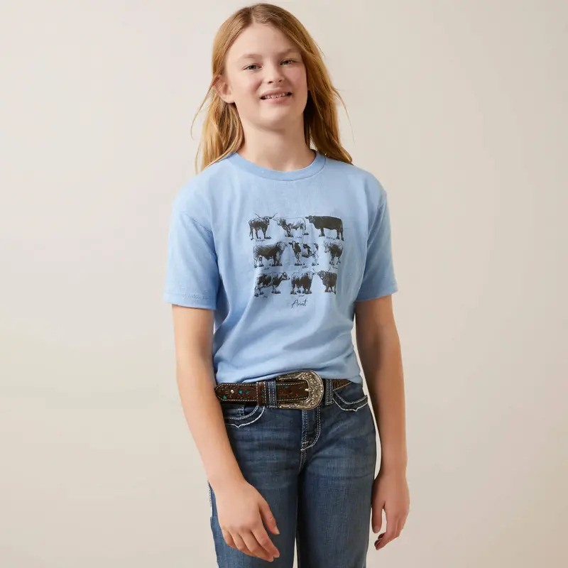Ariat Girl's Cow Chart Tee 1