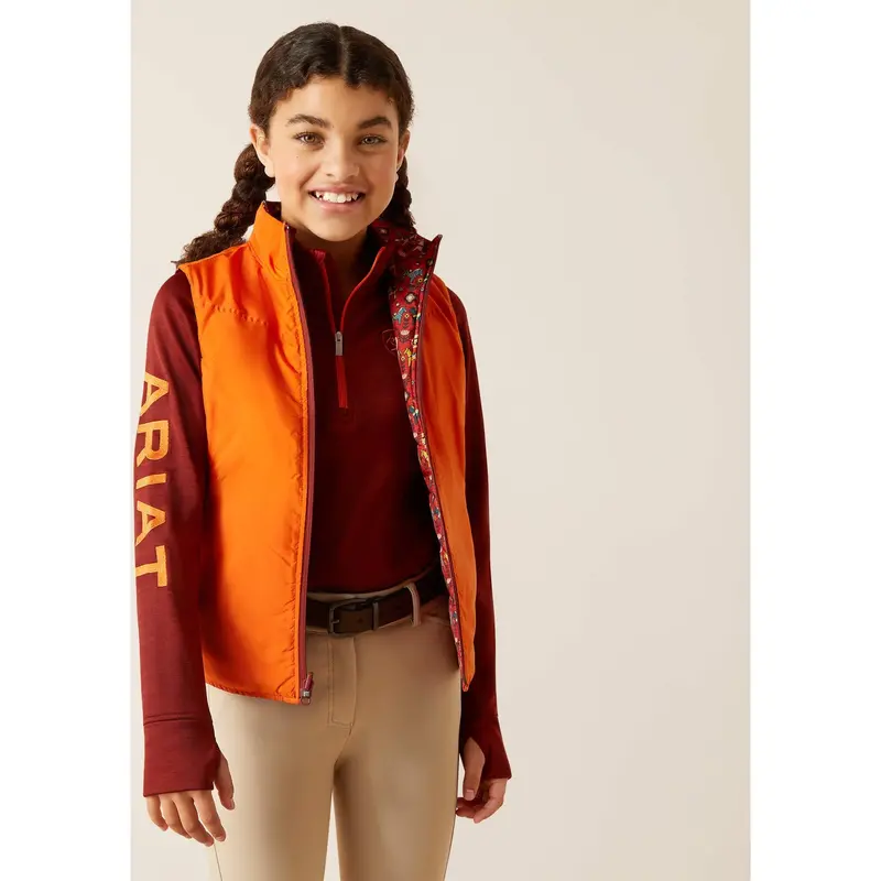 Ariat Girl's Dala Horse Bella Reversible Insulated Vest 1