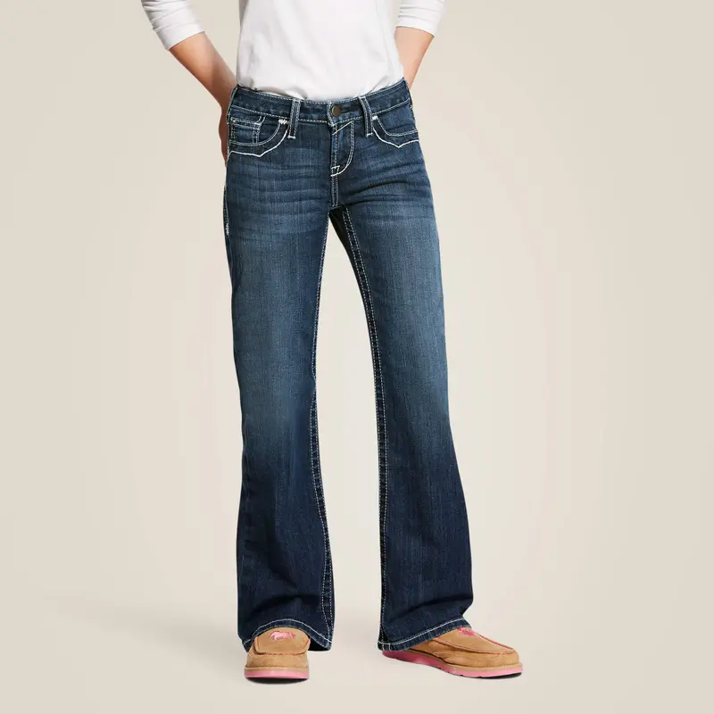 Ariat Girl's Dresden Entwined Boot Cut Jean 3