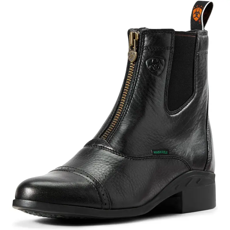 Ariat Heritage Breeze Zip Paddock Boot-Black 1