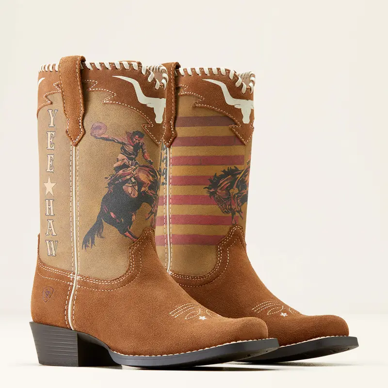 Ariat Kid's American Cowboy Futurity Rodeo Quincy Boot 4