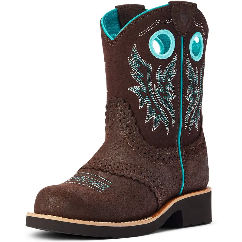 Ariat Kid's Royal Chocolate Fatbaby Cowgirl Western Boot 1