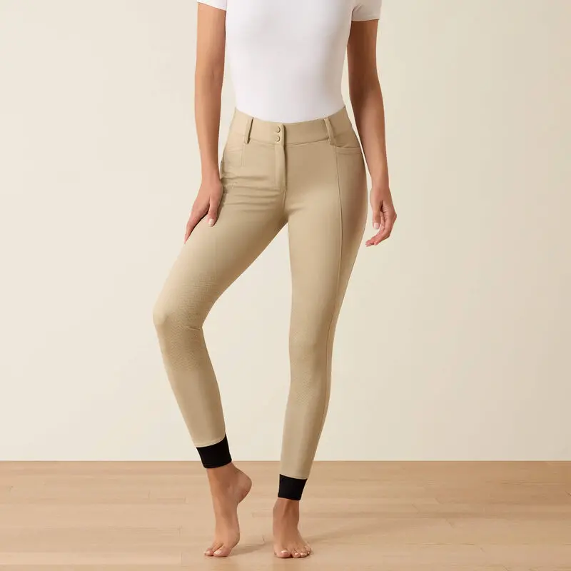 Ariat Ladies Protege Knee Patch Breeches Tan 1