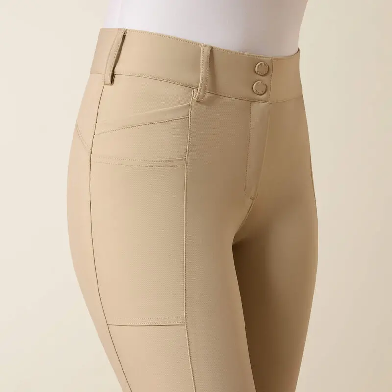 Ariat Ladies Protege Knee Patch Breeches Tan 3