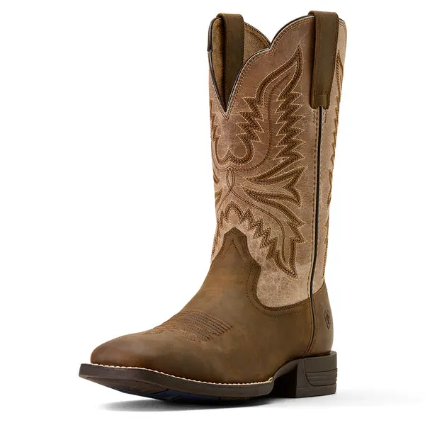 Ariat Men's Aged Tan Brush Creek Cowboy Boot 1