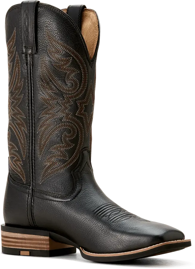 Ariat Men's Black Carbon Ricochet Cowboy Boot 1