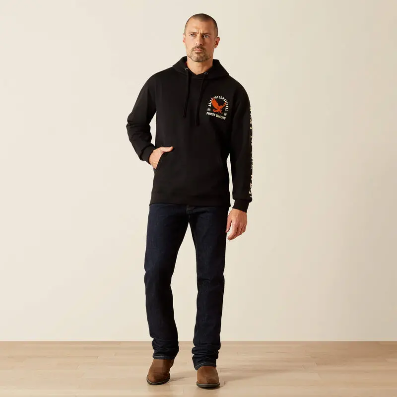 Ariat Men's Black Eagle Large Hoodie 2
