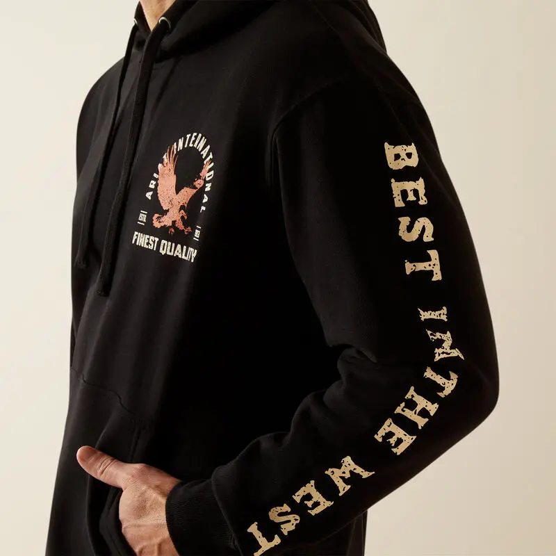 Ariat Men's Black Eagle Large Hoodie 3