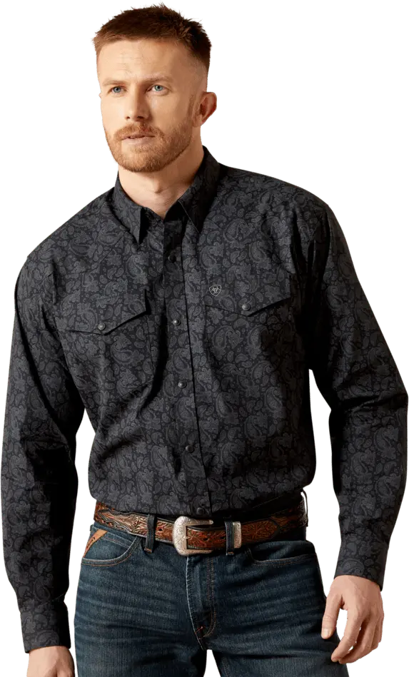 Ariat Men's Black Finnigan Classic Fit Shirt 1