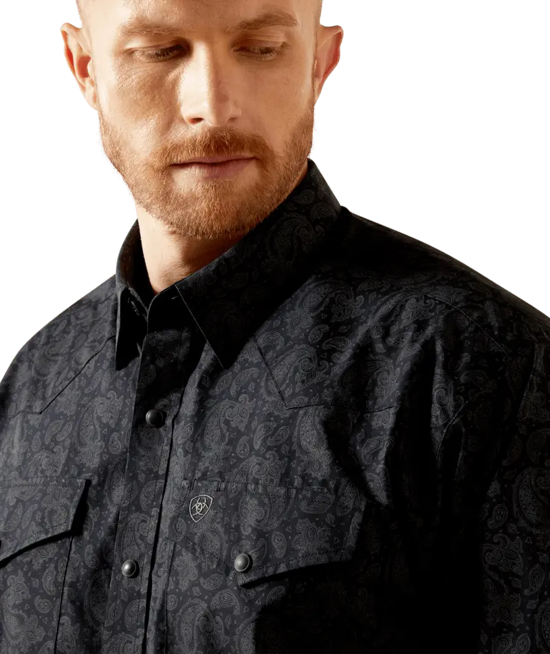 Ariat Men's Black Finnigan Classic Fit Shirt 5