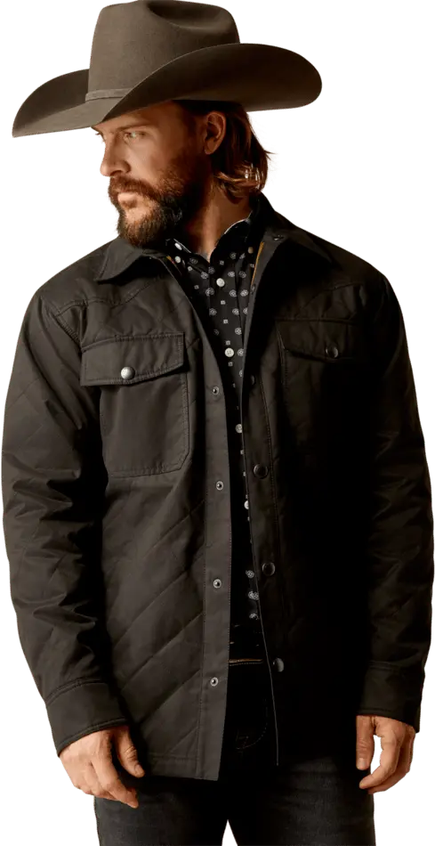 Ariat Men's Black Grizzly Shirt Jacket 1