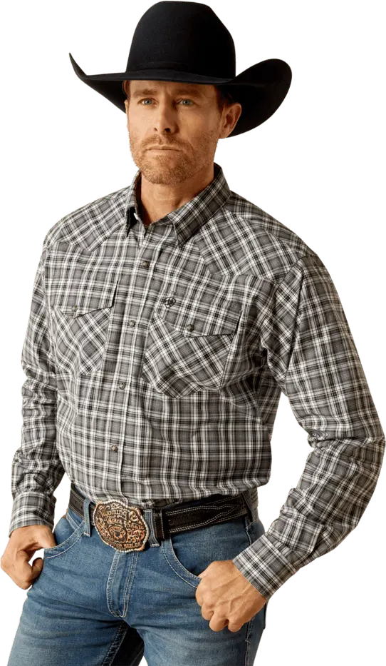 Ariat Men's Black Pro Series Wharton Classic Fit Shirt 1