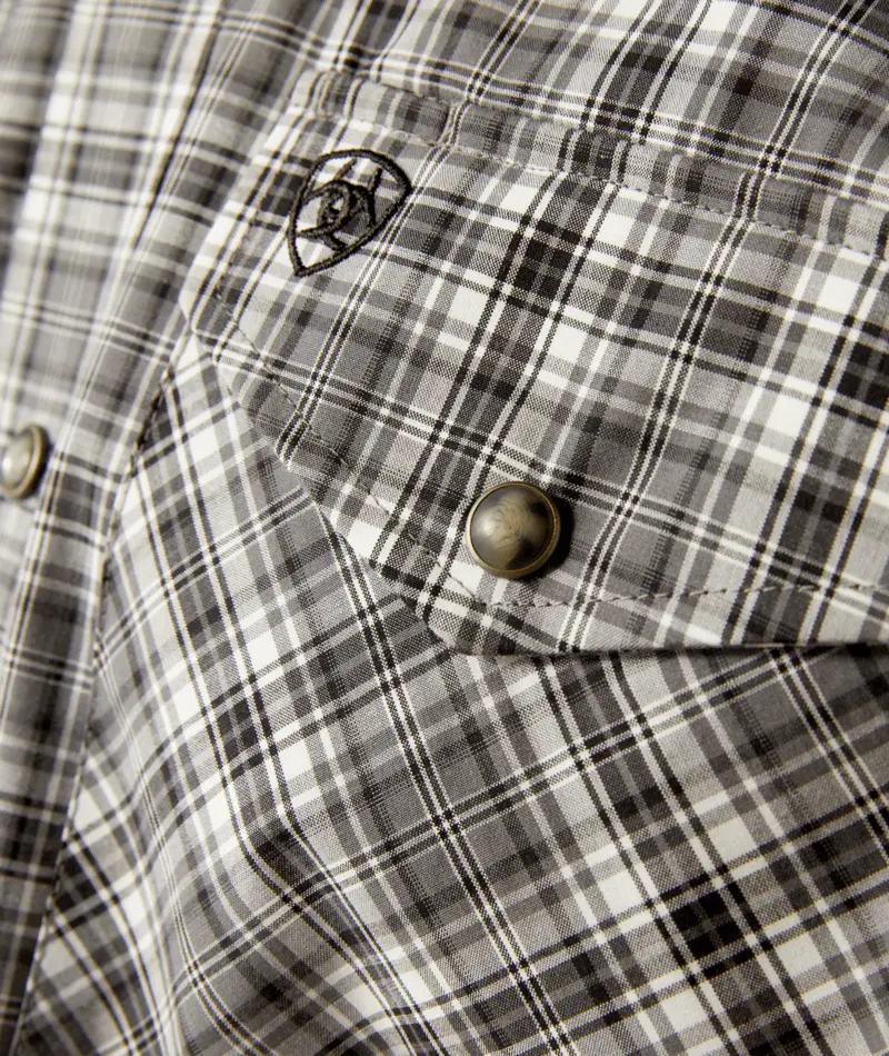 Ariat Men's Black Pro Series Wharton Classic Fit Shirt 4