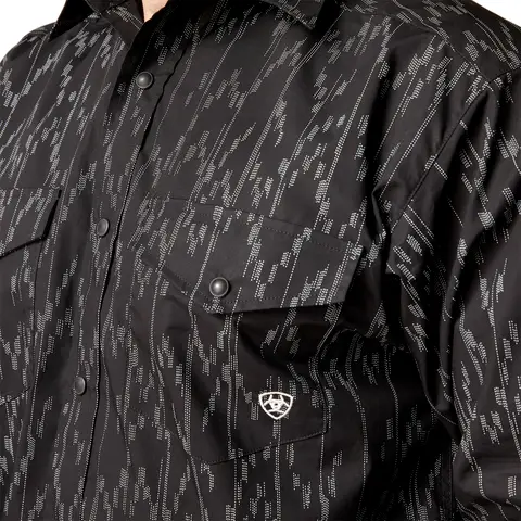 Ariat Men's Black Shea Snap Down Shirt 4