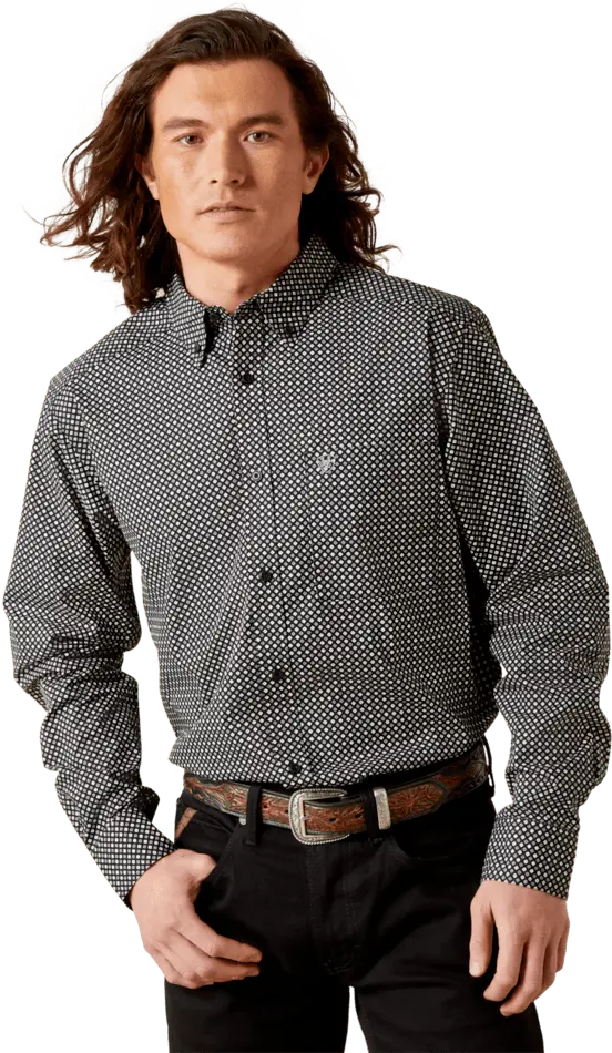 Ariat Men's Black Troy Fitted Shirt 1