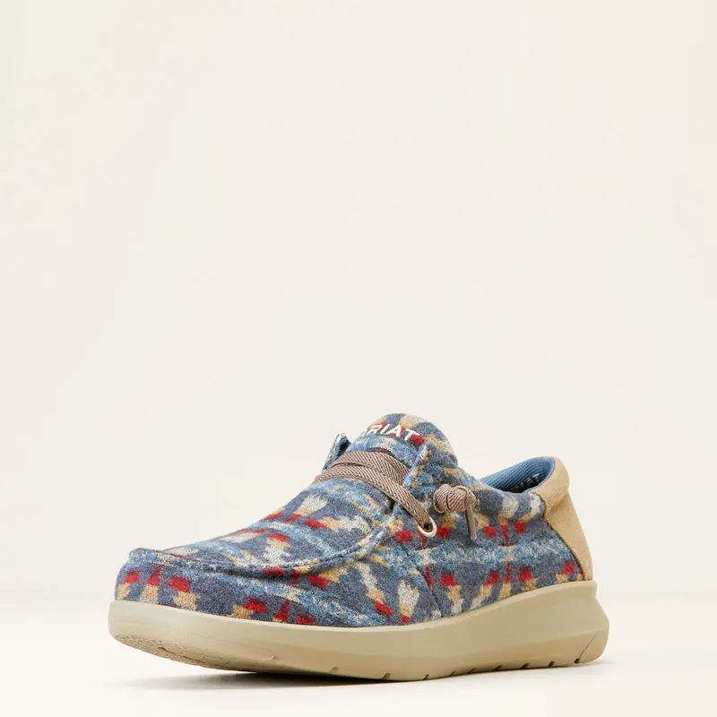 Ariat Men's Blue Aztec Wooly Hilo 1