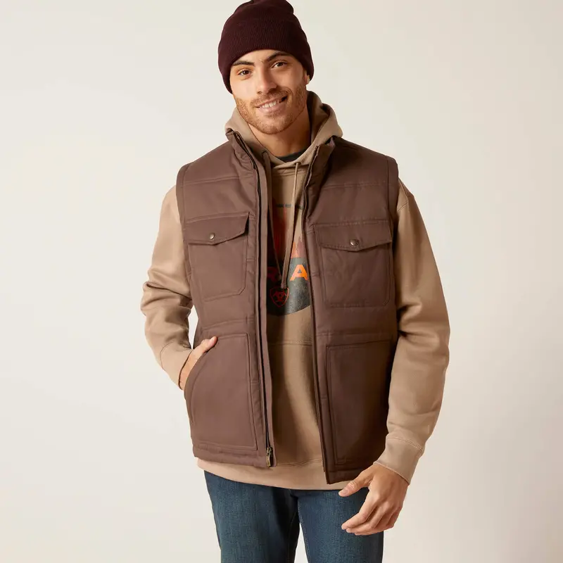 Ariat Men's Bracken Grizzly 2.0 Canvas Concealed Carry Vest 1