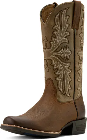 Ariat Men's Brown Bomber Hustler Cowboy Boot 1