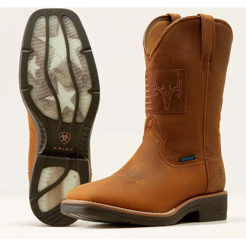 Ariat Men's Brown Ridgeback Country Waterproof Cowboy Boot 1