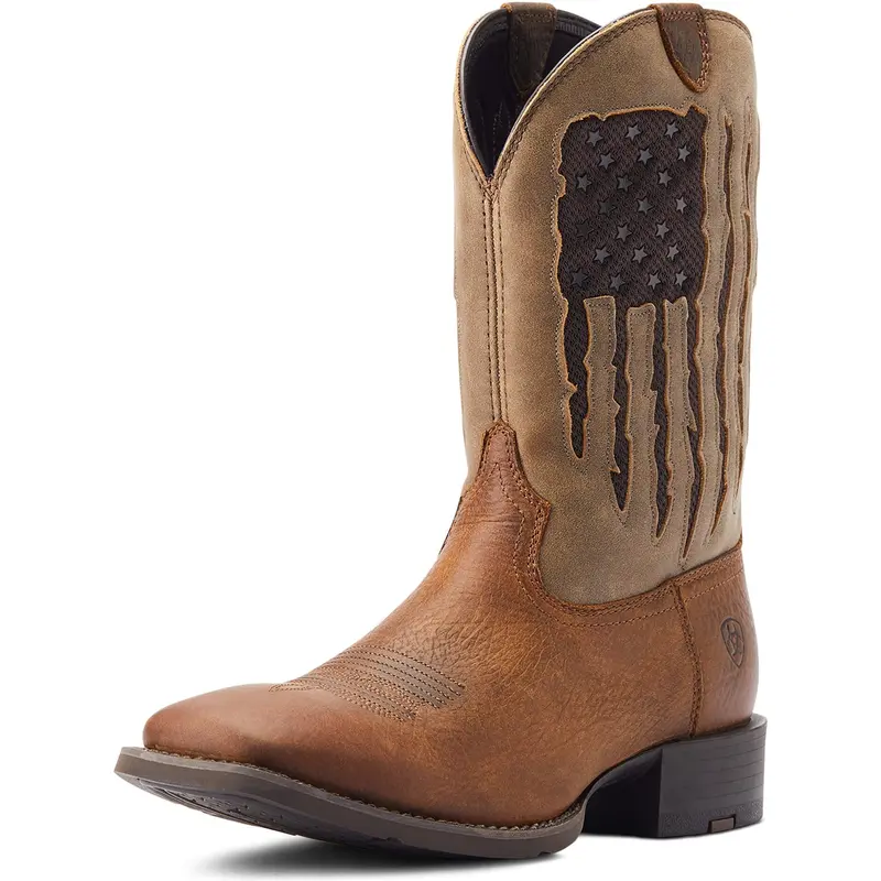 Ariat Men's Brown Sport My Country Venttek Western Boot 1