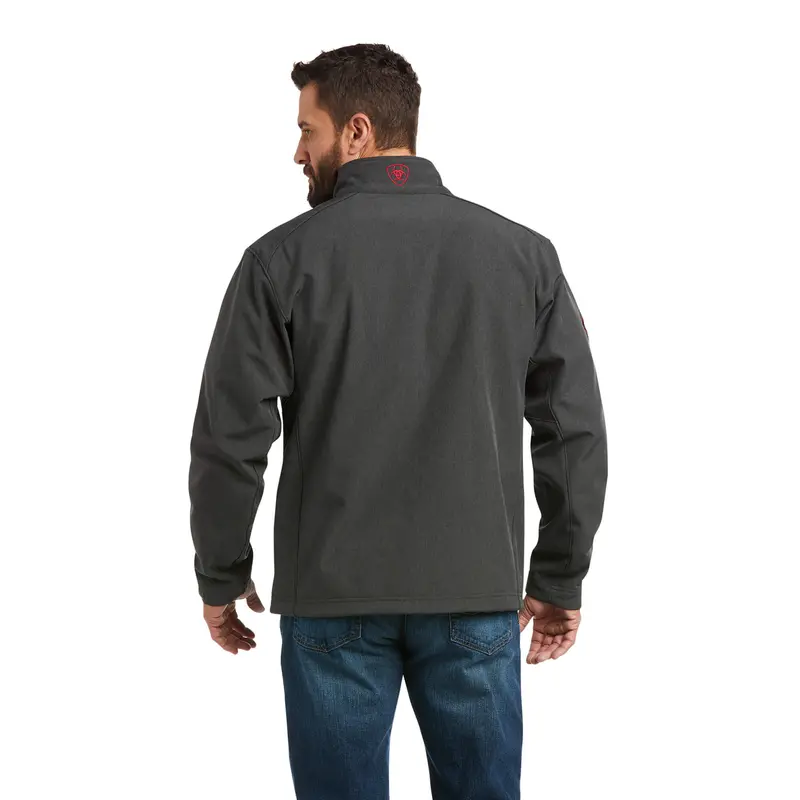 Ariat Men's Charcoal Americana Logo 2.0 Softshell Jacket 3