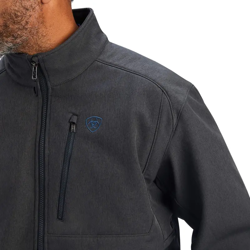 Ariat Men's Charcoal Logo 2.0 Patriot Softshell Jacket 3