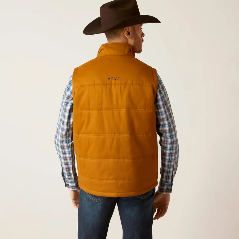 Ariat Men's Chestnut Grizzly 2.0 Canvas Concealed Carry Vest 4