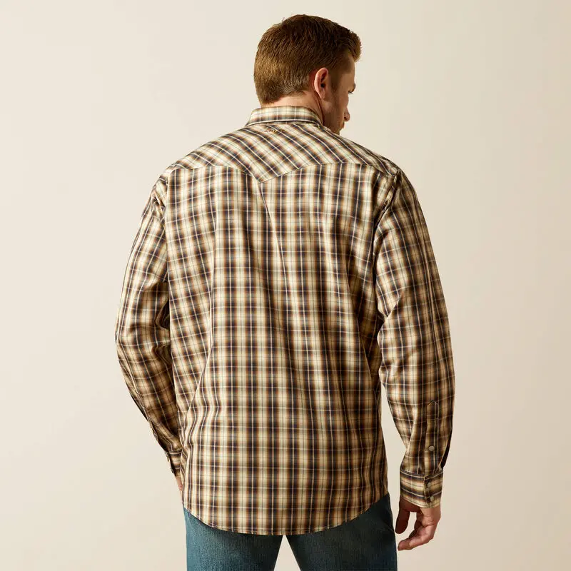 Ariat Men's Cream Wrinkle Free Ethan Classic Fit Shirt 4
