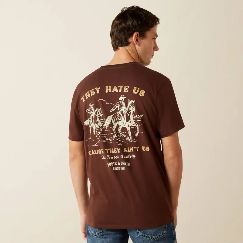 Ariat Men's Deep Mahogany Haters Club Tee 1