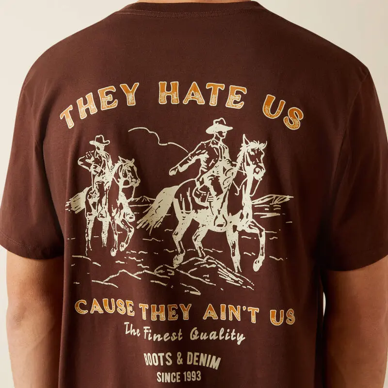 Ariat Men's Deep Mahogany Haters Club Tee 4