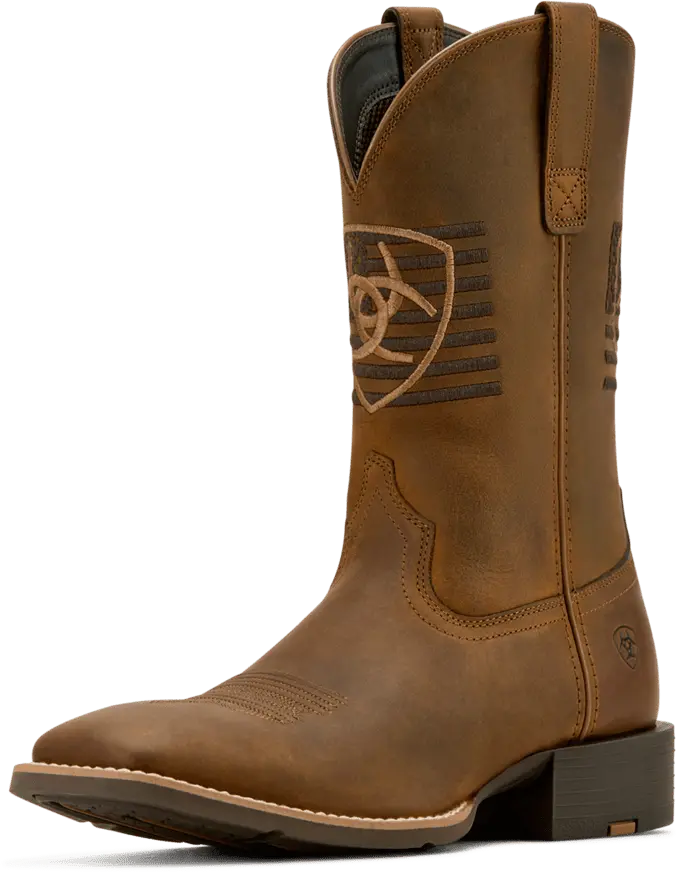 Ariat Men's Distressed Brown Sport Freedom Boot 1