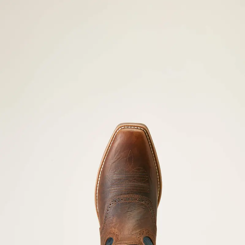 Ariat Men's Fiery Brown Hybrid Roughstock Square Toe Western Boot 7