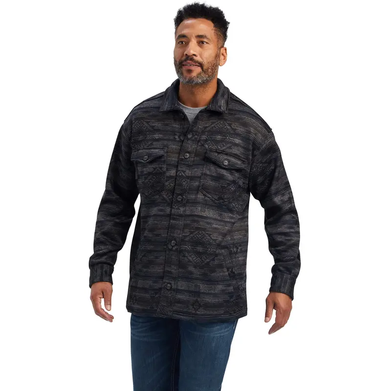 Ariat Men's Grey Caldwell Printed Shirt Jacket 1
