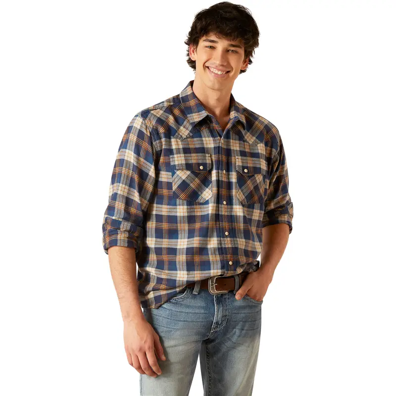 Ariat Men's Honeycomb Retro Hutton Snap Shirt 1
