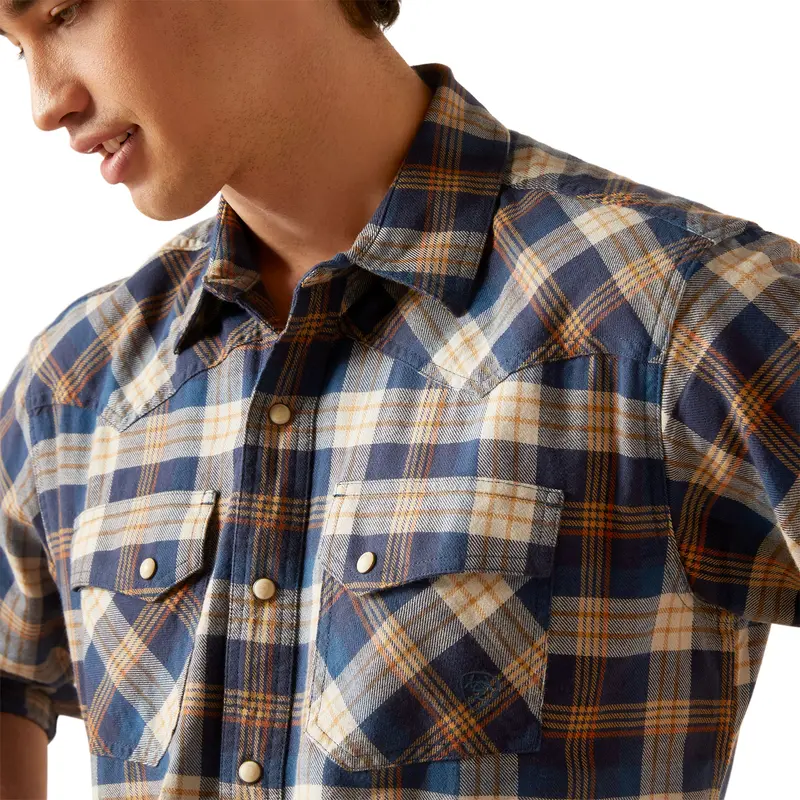Ariat Men's Honeycomb Retro Hutton Snap Shirt 4