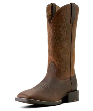 Ariat Men's Rich Oak Sport Rustler Wide Square Toe Boot 2