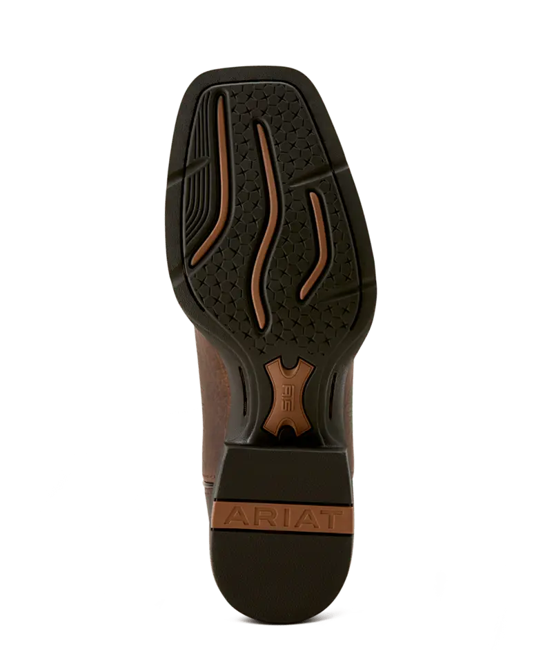 Ariat Men's Rich Oak Sport Rustler Wide Square Toe Boot 6