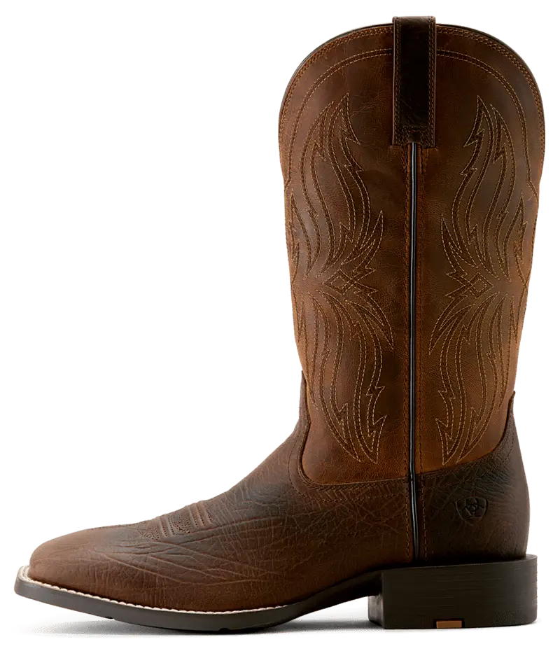 Ariat Men's Rich Oak Sport Rustler Wide Square Toe Boot 7