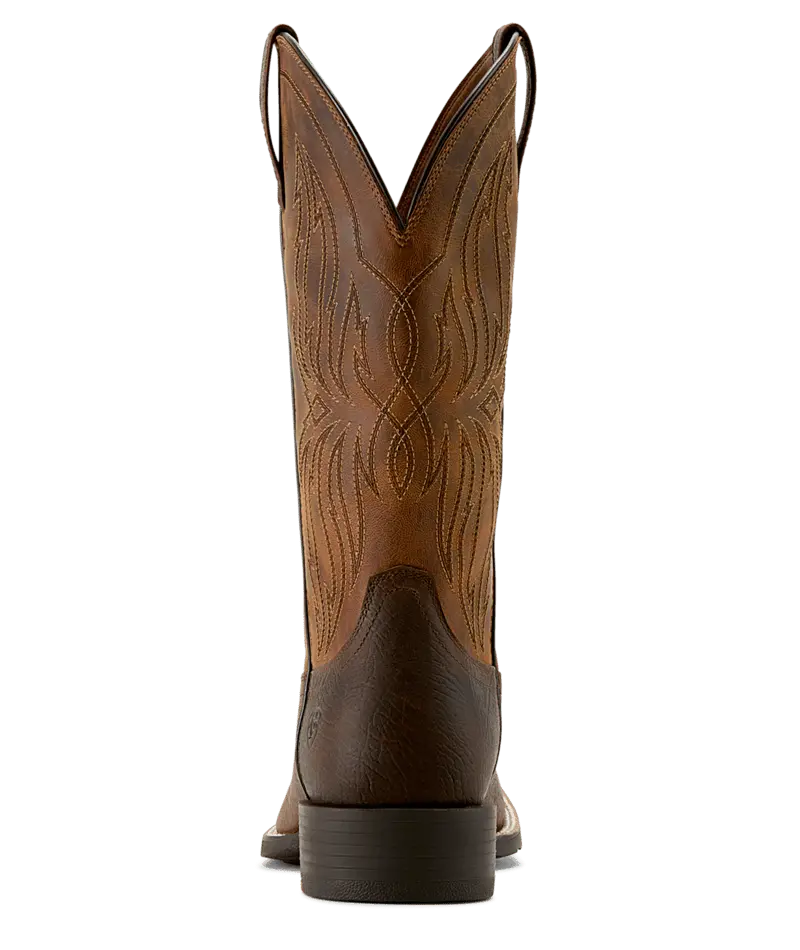 Ariat Men's Rich Oak Sport Rustler Wide Square Toe Boot 8