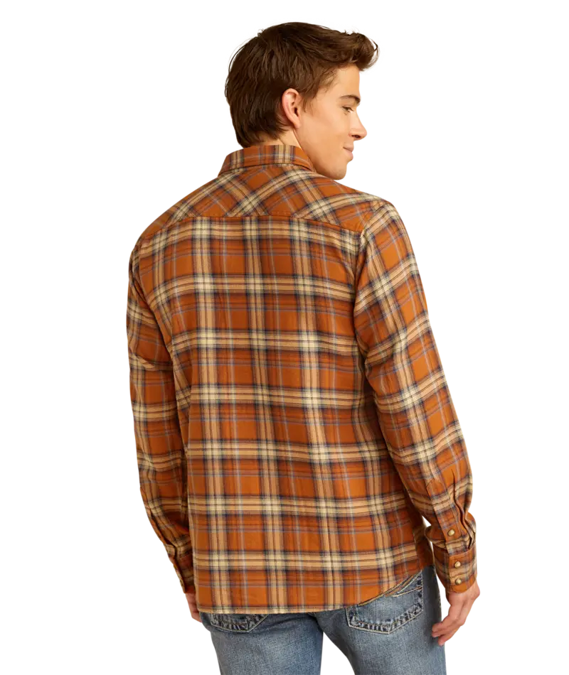 Ariat Men's Roasted Pecan Haiden Retro Fit Shirt 3